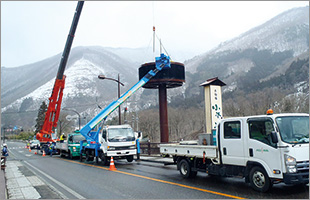 気象観測鉄塔　高さ30ｍ